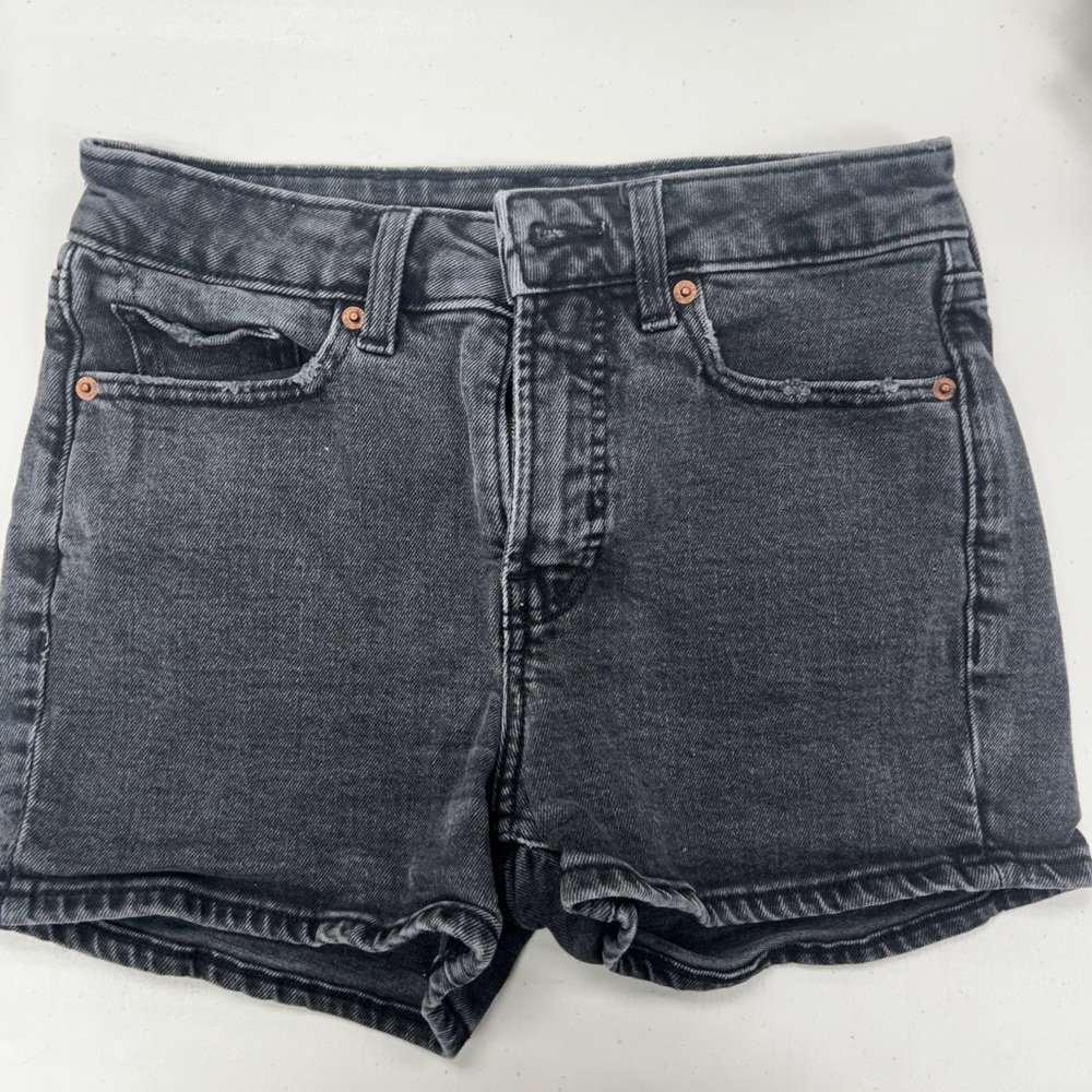 Old Navy Black Jean Shorts High-Waisted Casual